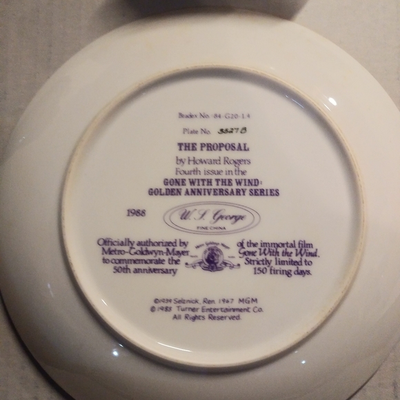 8 "Gone With The Wind," collection collectors plates - Picture 6 of 15